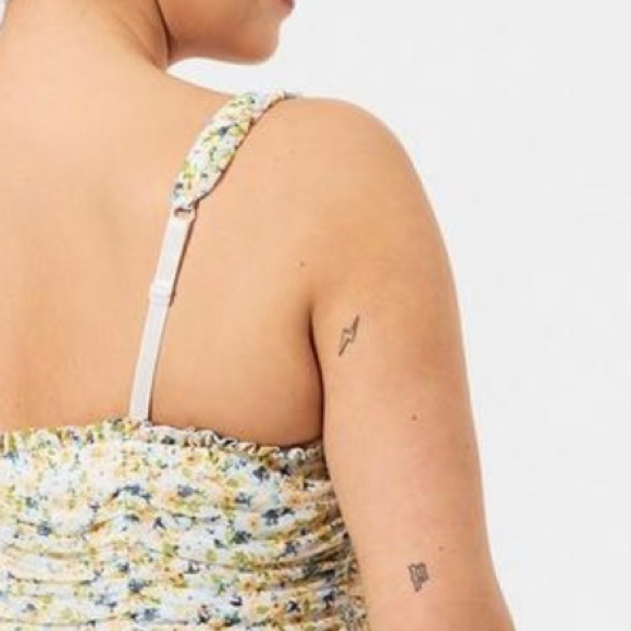 Torrid Stretch Mesh Babydoll Ditsy Floral 3 NWT - Picture 4 of 7